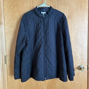 Disney Parks Black Lightweight Mickey Mouse Quilted Jacket with Pockets‎ XXL